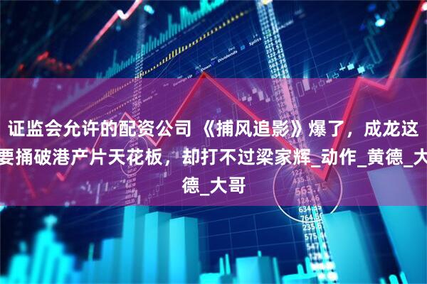 证监会允许的配资公司 《捕风追影》爆了，成龙这次要捅破港产片天花板，却打不过梁家辉_动作_黄德_大哥